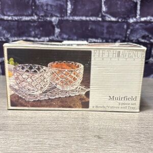 Fifth Avenue Crystal 3-Piece Set Votives
